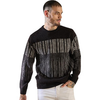 Pivl Men's Winter Round Neck Sweater- Warmth And Style For The Season-Black_M