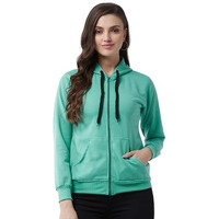 Pivl Full Sleeve Solid Women Sweatshirt_Olive, L