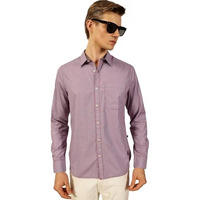 Thomas Scott Mens Slim Fit 100% Cotton Full Sleeves Checkered Casual Shirt (Ntss02_Red, M)