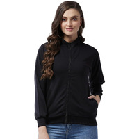 Pivl Full Sleeve Solid Women Sweatshirt_Black, 2Xl