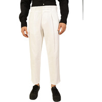 Thomas Scott Men 100% Cotton Straight Fit Chino Trouser (Tsb029_White, 36)