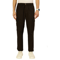 Thomas Scott Mens Smart Slim Fit Mid-Rise Cargo Trousers(Tsnxtr01_Olive_38)