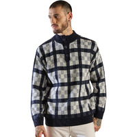 Pivl Men's Winter Half Button Open Sweater_Navy_Xxl