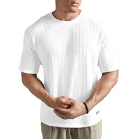 Pivl Men's Summer Round Neck Half Sleeves T-Shirt-M-White