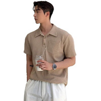 Pivl Men's Summer Half Sleeves T-Shirt-2Xl-Fawn