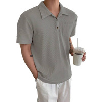 Pivl Men's Summer Half Sleeves T-Shirt-L-Grey