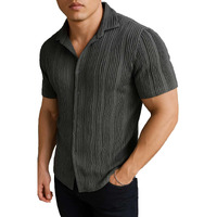 Pivl Men's Summer Shirt  Lightweight, Stylish & Breathable-Grey-M