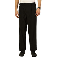 Thomas Scott Men Regular Fit Smart Pleated Trousers(Tsb065A_Black_38)