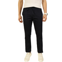 Thomas Scott Men's Linen Blend Slim Fit Casual Trouser (Dark Navy, 38)