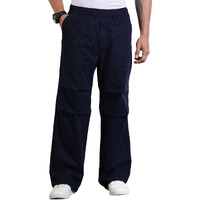 Thomas Scott Mens 100% Cotton Relaxed Fit Trouser (Tsb107_Navy, 36)