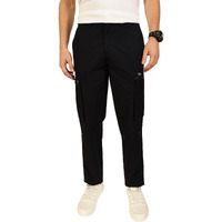 Thomas Scott Mens Cotton Regular Fit Solid Cargo Pant (Ccbt045_Navy, 32)