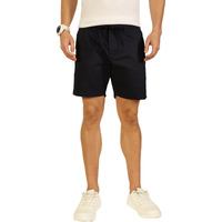 Thomas Scott Men 100% Cotton Regular Fit Shorts (Ccbs049_Navy, 30)