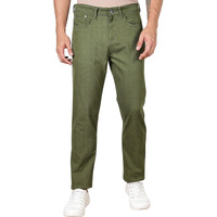 Thomas Scott Men's | Solid | Brathable Fabric | Denim | Mid Rise | Casual Jeans For Men(Tsj335_Darkolive_32)