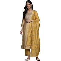 Varanga Digital Printed Embroidered Kurta With Straight Pant And Embroidered Dupatta