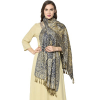 Weavers Villa 100% Soft Viscose Women's Scarf, Stoles, Scarves (Navyblue), 70Cm X 200Cm