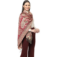 Weavers Villa 100% Soft Viscose Women's Summer/Autumn Scarf, Stoles, Scarves (Pink)