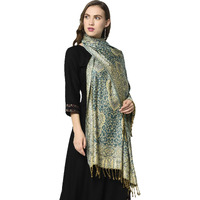 Weavers Villa 100% Soft Viscose Women's Scarf, Stoles, Scarves (Newgreen), 70Cm X 200Cm