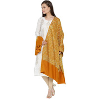 Weavers Villa Acro Wool Women's Shawl, 100Cm X 200Cm (Mustard)