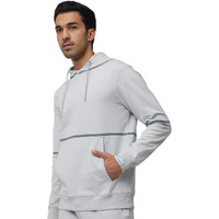 Xyxx Men Cotton Rich Hoodies, Regular Fit, Solid, Pack Of 1, Mb7Hd05Xl, Chrome White, Xl