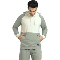 Xyxx Men's Quest French Terry Cotton Hoodie (M; Butter White)