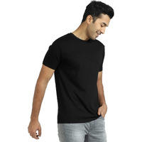 Xyxx Men's Supima Cotton Iconique T-Shirt - 4X Softer Than Cotton, Loungewear For Men With Superior Colour Retention. (Xl; Pitch Black)