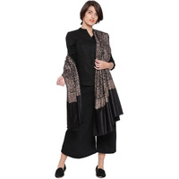 Weavers Villa Acro Wool Women's Shawl, 100Cm X 200Cm (Black)