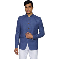 Wintage Men's Tweed Casual And Festive Blazer Coat Jacket : Sky Blue,Large