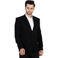 Wintage Men's Polyester Cotton Black Blazer : 36/ Xs
