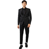 Wintage Men's Tuxedo Black 3Pc Suit : Large