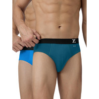 Xyxx Mens Aero Silver Cotton Underwear For Men, Anti-Odour Silver Tech, Lasting Freshness, Moisture Absorbent Pack Of 2 (Xxl; Legion Blue + Brilliant Blue)