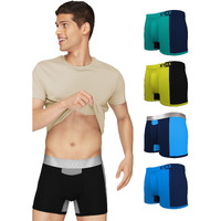Xyxx Men's Modal Relaxed Trunks (Pack Of 5) (Xytrnk5Pckn92Xl_Navigate Lime + Black + Navy Blue_Xl)