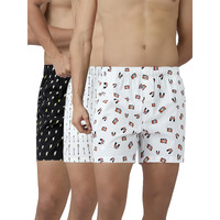 Xyxx Men's Cotton Boxer Shorts (Pack Of 3) (Xybox3Pckn100M_Thunder Bolt+Camera+Street Lamp_Multicolor_M)