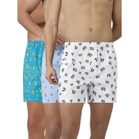 Xyxx Men's Super Combed Cotton Remix Printed Boxers Pack Of 3 (S; Banana+Camera+Nautical Stripe)