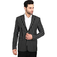 Wintage Men's Polyester Cotton Black Blazer : 46/ 2Xl : Blazer1569