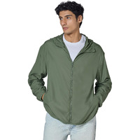 Xyxx Mens Ozone Uv Procted Parka Jacket, Relaxed Fit, Solid, Pack Of 1, Mb22Prk03M, Sage Green, M