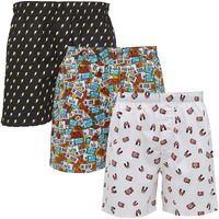 Xyxx Men's Super Combed Cotton Remix Printed Boxers Pack Of 3 (Xxl; Number Plate+ Thunder Bolt+ Camera)