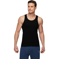 Xyxx Men's Super Combed Cotton Round Neck Ribbed Vest - High Moisture Absorbing Innerwear For Men With Anti-Microbial Silver Finish