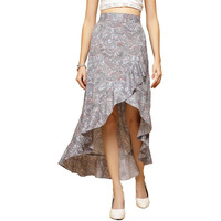 Oomph! Long Skirts For Women Grey - Msk071