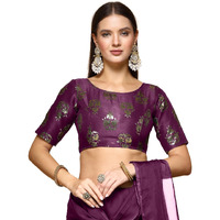 Oomph! Readymade Blouse For Women, Brocade, Boat Neck, Rbbl646