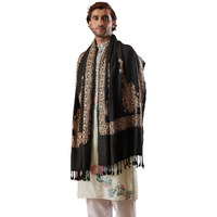Pashmoda Men Nargis Aari Embroidered Stole (Size: 71X203 Cm)