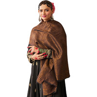 Pashmoda Women Chaman Reversible Fine Pashmina Wool Blend Stole, Shawl, Scarf, Heritage Kashmiri Pahsmina Stole, Evening Wrap (Size 28X80 Inches)