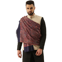 Pashmoda Men Dastaan Jamawar Kashmiri Luxury Shawl Size: 101X203 Cm, Beige Color