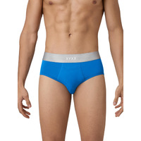 Xyxx Men's Underwear Illuminati Intellisoft Antimicrobial Micro Modal Brief (Brilliant Blue; M)