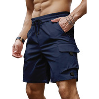 Peppyzone Men's Stylish Latest Cargo Shorts For Men Cotton Casual Shorts For Man (In, Alpha, Xl, Navy Blue)