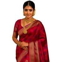 Yashika Women Banarasi Kanjivaram Silk Saree Set With Blouse |Saree For Wome | Saree | New Sari | Latest Saree