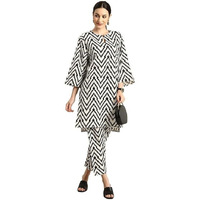 Yashika Floral Regular Printed Cotton Blend Straight Kurta Pant Set-Elegant Ethnic Wear Ensemble Modern Women, Perfect For Any Occasion (Az-Ys-Og-Ks2117-Parent_White