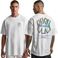 Peppyzone Men's Oversized Fit T-Shirt (Pz-Ost-Trendy42_White