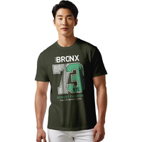 Peppyzone Men's Regular Fit T-Shirt (Pz-N-8372_Olive2