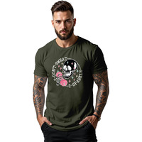 Peppyzone Men's Regular Fit Gym Workout T Shirt For Men (L, Olive4)