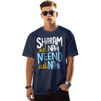 Peppyzone Men's Regular Fit T-Shirt (Ost-Trendy 56-60_Navy Blue2